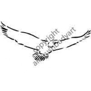 0261 eagle reusable stencil